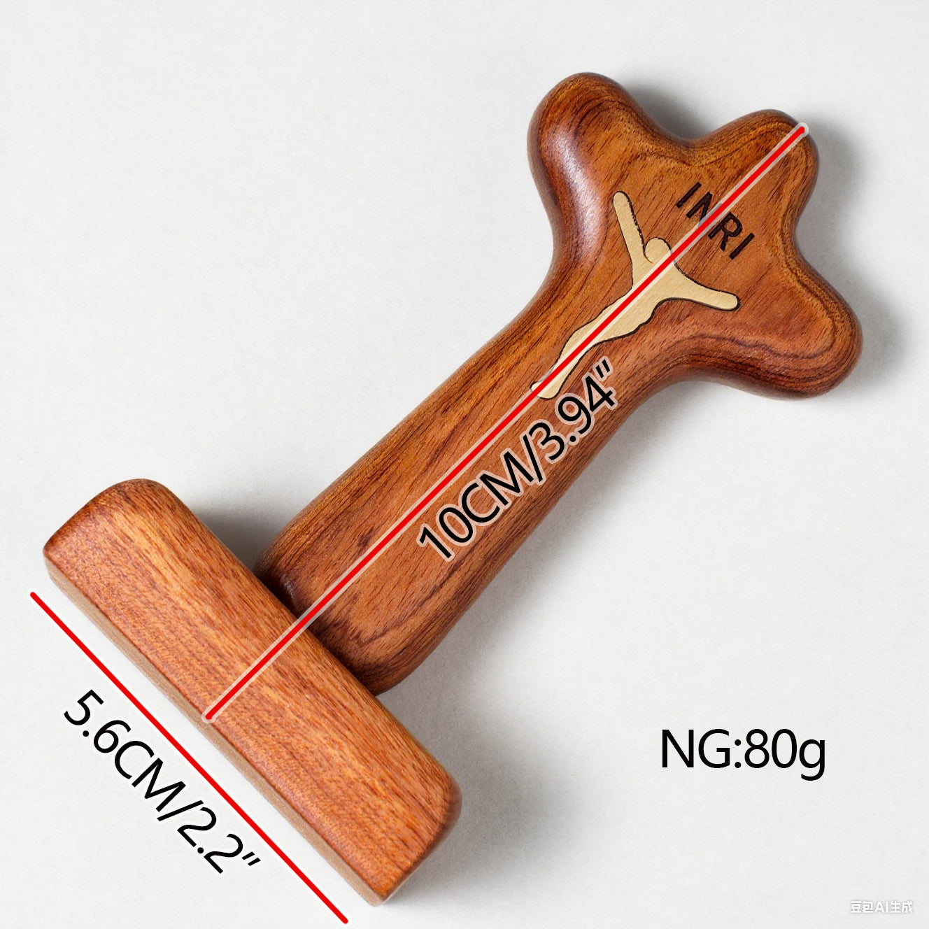 Wooden Standing Magnetic  Attachment Cross Table Versatile for Home Church Decor Prayer