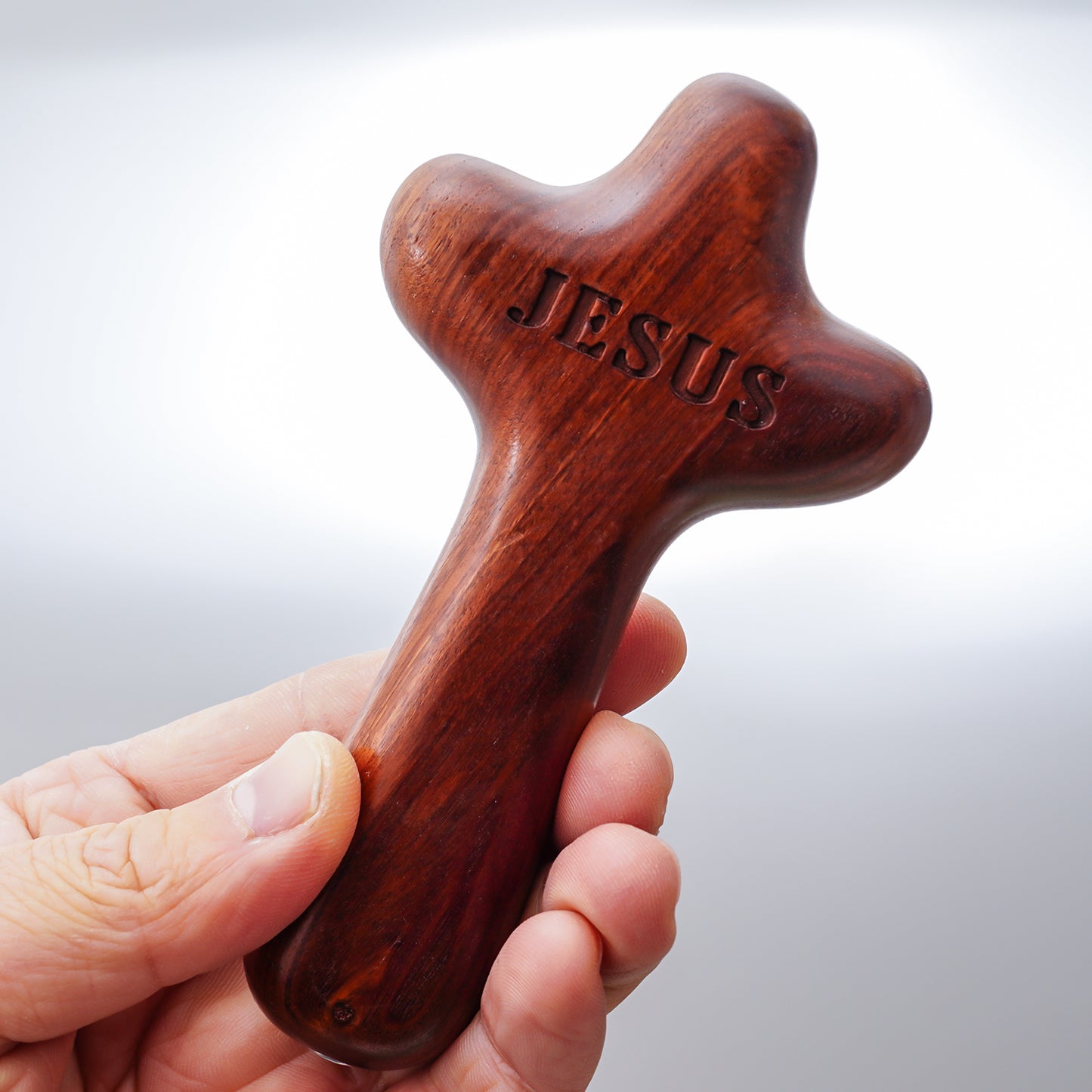 Standing Wooden Crucifix Cross,Christian Catholic Standing Jesus Statue Crucifix Prayer Wall Decor for Home