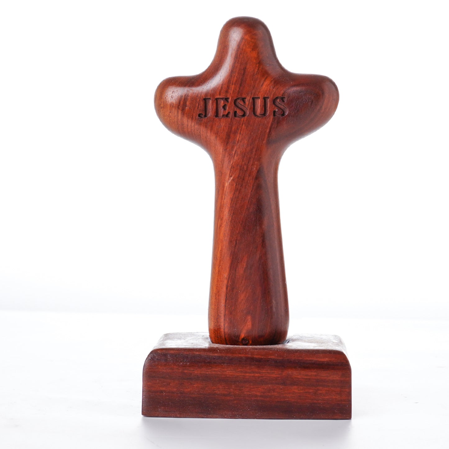 Standing Wooden Crucifix Cross,Christian Catholic Standing Jesus Statue Crucifix Prayer Wall Decor for Home
