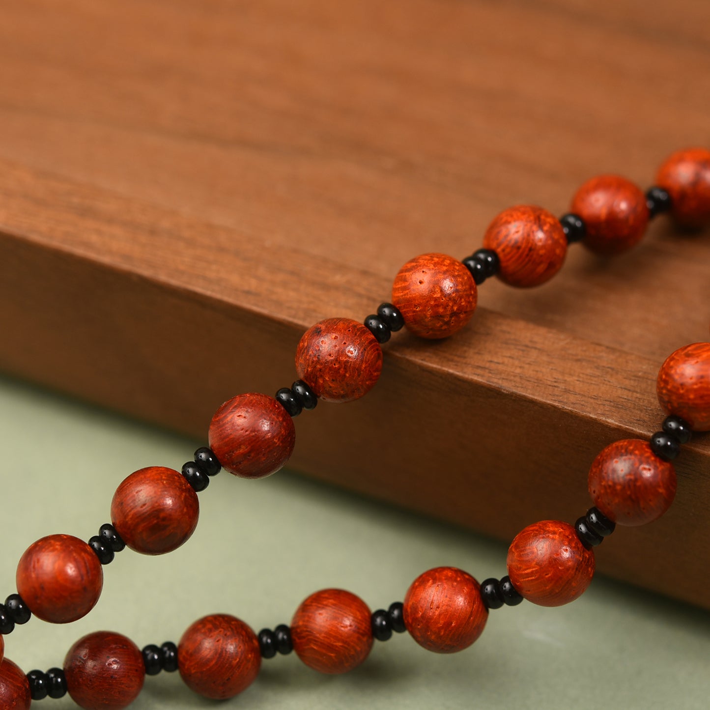 Catholic Rosaries Necklace Cross Crucifix, Natural Purple Sandalwood Handmade Rosary Beads Prayer Gifts for Women Men